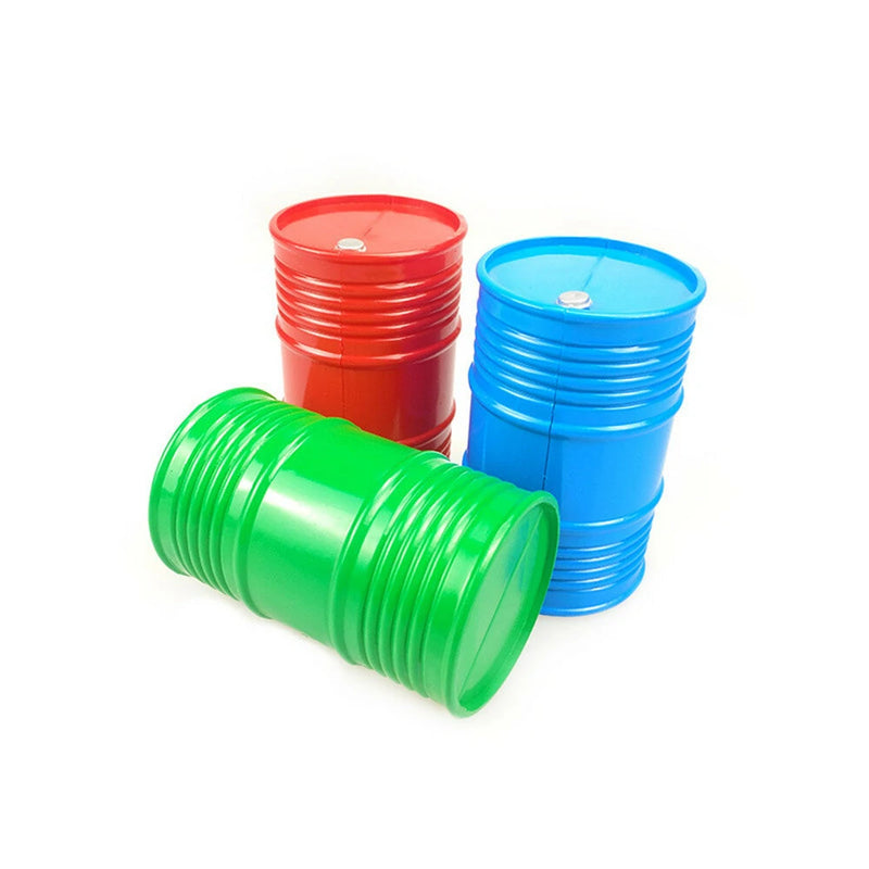 1PC Oil/Gas Drum Tank Container for 1/10 CC01 SCX10 TAMIYA RC4WD Rock Crawler RC Car Parts