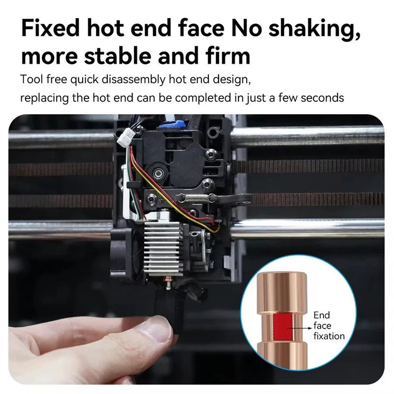 Anycubic Kobra S1 Upgrade Hotend Kit 320C High Temperature 600mm/s Print Speed 20000mm/s Acceleration Hardened Steel Nozzle for High Speed 3D Printing