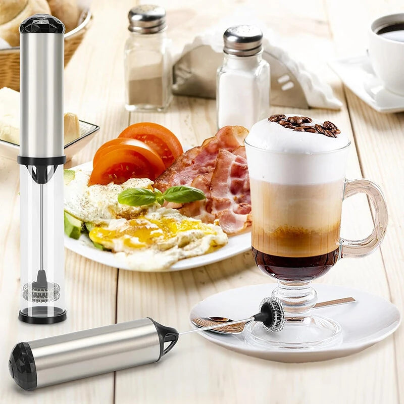 Portable Electric Milk Frother USB Rechargeable Egg Beater Matcha Frother Coffee Cappuccino, Latte, Protein Powder, Matcha Mixer