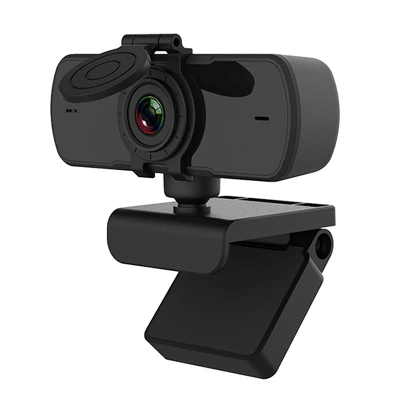 1080P FHD Computer Camera Auto Focus 360 Rotation USB Driver-free Web Cam with Mic for Live Conference