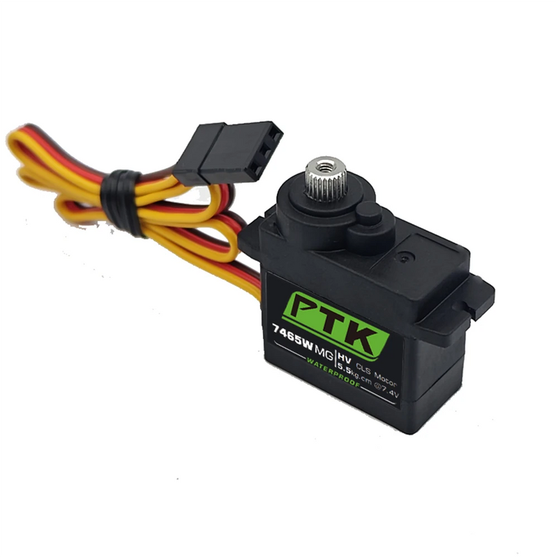 PTK 7465W MG 25T Aluminum Gear 180 9g Digital Waterproof RC Servo for Robot Fixed Wing Car and Aircraft Model