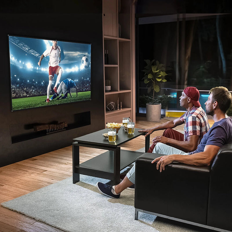 BlitzWolf BW-VS8 Portable Metal Projector Screen 80/100/120-Inch 1.8Gain Anti-Light Foldable 4K 16:9 Highlight Movie Outdoor Home Theater