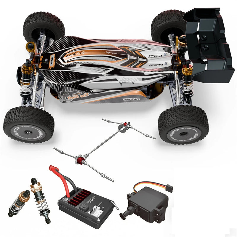 ZG 2301A 2301B RTR 1/14 2.4G 4WD 35km/h 50km/h Brushed/Brushless RC Car High Speed Racing Full Proportional Metal Chassis Off-Road Truck Vehicles Models Toys