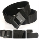 TUSHI 120cm Length Luxury Metal Tactical Belts Automatic Buckle Nylon Quick Dry Sports Belts For Outdoors Hiking Cycling