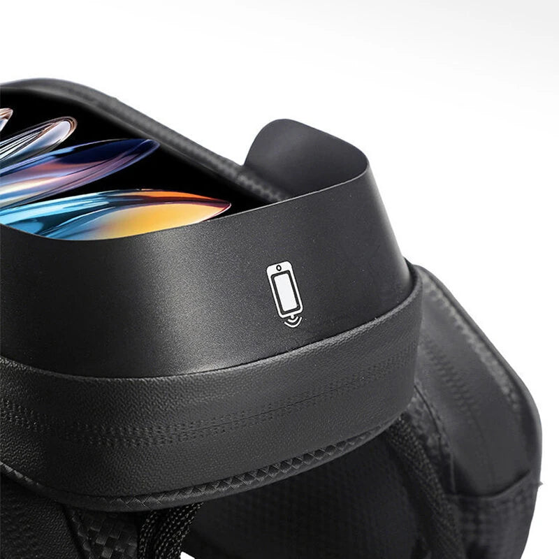 DTUCYCLE Bicycle Front Frame Separable Organizer Bag Waterproof Touch Screen Cycling Bag Triple Hoop Loop Fastening Bike Tube Bag for MTB Road