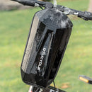 DTUCYCLE 3/4L Electric Bike Bag Waterproof Double Zipper Front Hanging Bag for Electric Bicycle Scooter