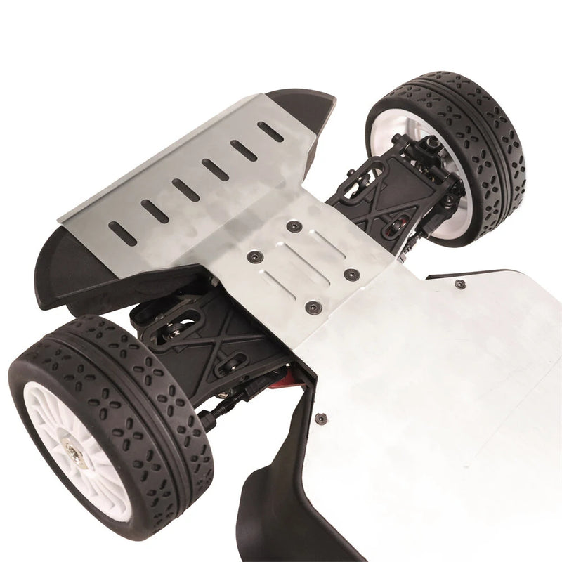 Upgraded Metal Parts For MJX 7303 RC Car 304 Stainless Steel Front and Rear Bumper Guards/Chassis Guards Vehicle Models Accessories