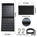 IPRee 10W 5V Portable Solar Panel Folding Bag Waterproof Dual USB Port Charger Mobile Power Bank for Phone Battery Outdoor