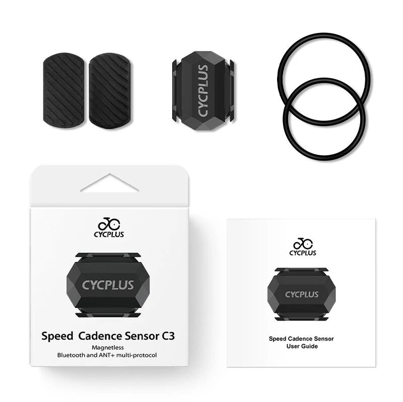 CYCPLUS C3 Wireless Cadence Speed Dual Sensor bluetooth ANT+ 220mAh Battery IP67 Waterproof 10g Lightweight Easy Installation Bicycle Speedometer for Cycling