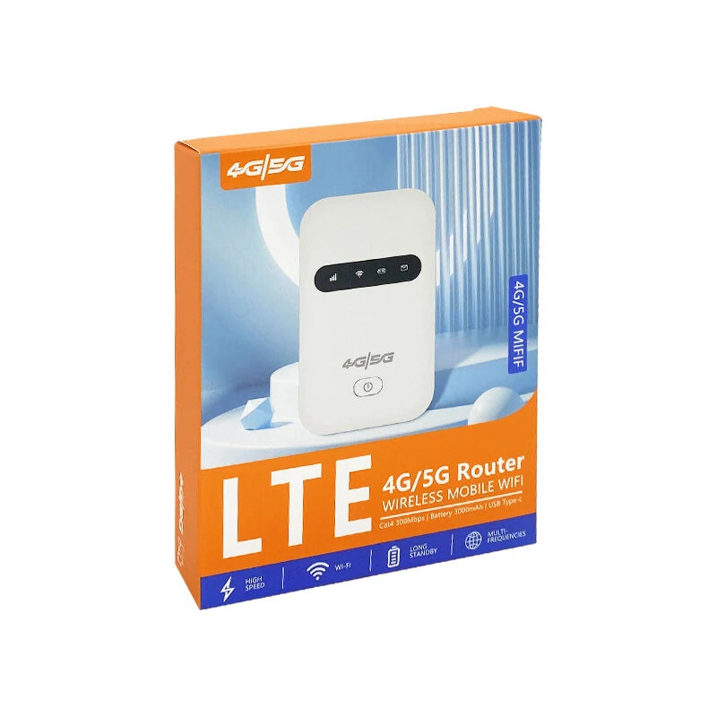 M26 4G Pocket WiFi Router 300Mbps High-Speed Portable 3000mAh Battery SIM Card Plug and Play Travel Mobile Hotspot Routers