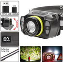 Bikight Smart Sensor USB Rechargeable LED Headlamp Zoom Headlight Fishing Accessories Work Light Camping Head Lamp Flashlight