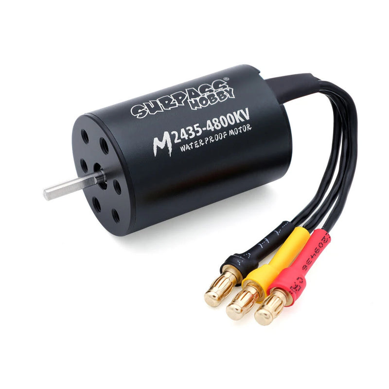 Surpass Hobby M2430 M2435 Brushless Waterproof Motor for 1/16 1/18 Flat Sports RC Cars Vehicles Models Parts 3200/4300/4800/7200/6300/5800KV