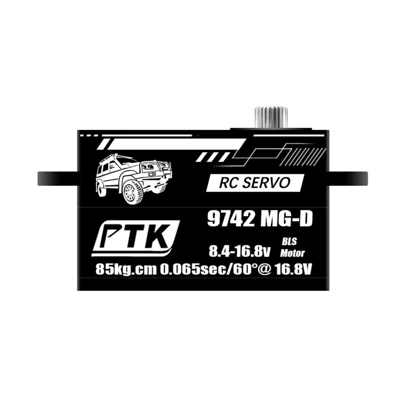 PTK 9742MG-D 85kg High Torque Metal Digital Servo for 1/8 RC Drift Car Vehicle Models