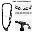 RIDERACE Bike Chain Lock Portable High Security Anti-Theft Bicycle Lock with 2 Keys for Bicycle Electric Scooter Motorcycle