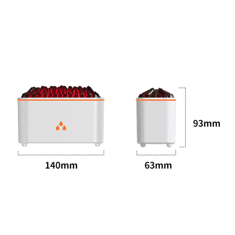Tevorex Usb Desktop 7 Colors Silent Atmosphere Flame Air Essential Oil Aromatherapy Machine Air Humidifier Diffuser