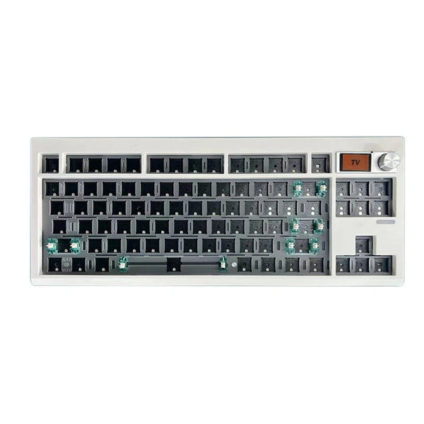GMK87 Tri-mode Mechanical Keyboard Gasket Kit Hot Swappable RGB Blacklit Type-C Wired/bluetooth/2.4G Wireless Programmable PCB Mounting Plate Case