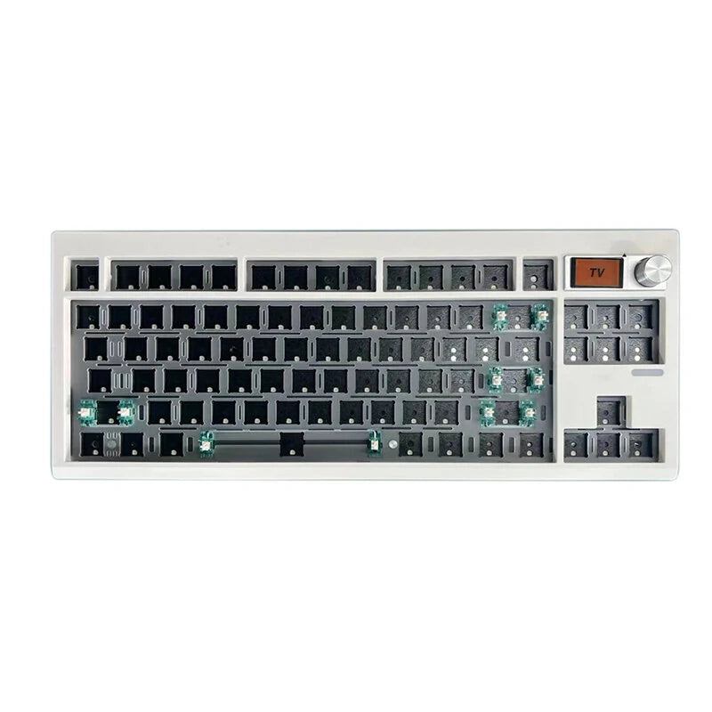 GMK87 Tri-mode Mechanical Keyboard Gasket Kit Hot Swappable RGB Blacklit Type-C Wired/bluetooth/2.4G Wireless Programmable PCB Mounting Plate Case