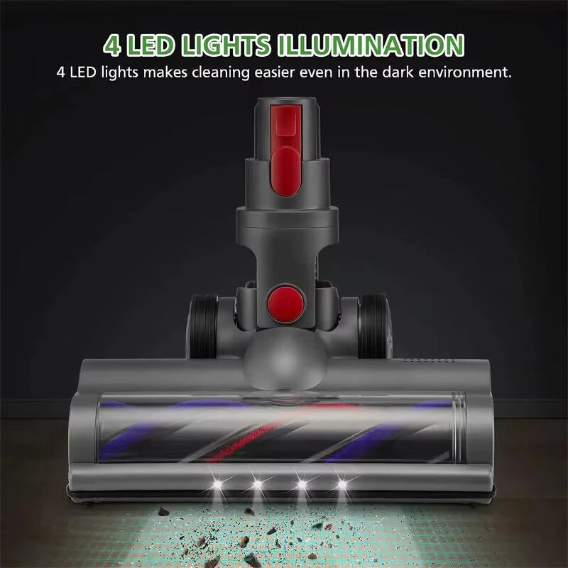 Roller Brush Head forDyson V7 V8 V10 V11 V15 with LED Headlight Premium ABS Replacement Part 966489-08 966489-11