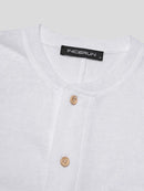 Men Thin Button Up Solid Color Long Sleeve Button Up Jumpsuit