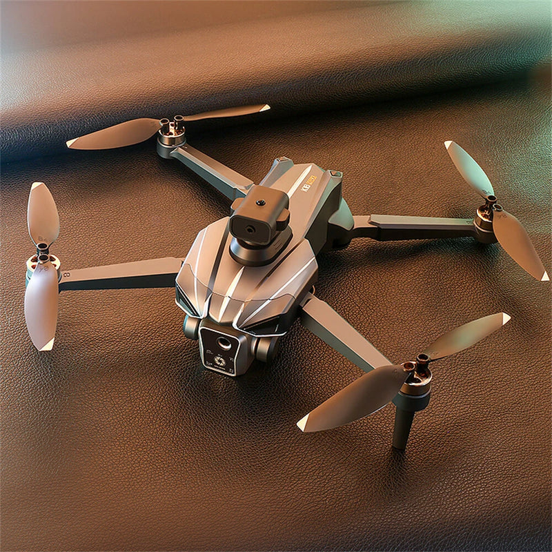 XKJ K18 MAX GPS 5G WiFi FPV with 5.9inch LCD Screen Controller HD Dual Camera Servo Gimbal 360 Obstacle Avoidance One-Key Airdrop Brushless Foldable RC Drone Quadcopter RTF