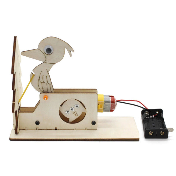 Wooden Woodpecker No. 1 Model Assembly Kit DIY Kit Children's Science Experiment Education Toy Student Technology Small Production