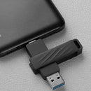 Lenovo L7C Max Dual Interface USB3.2 Flash Drive Type-A+Type-C 1TB/512GB/256GB/128GB High Speed Pendrive Memory U Disk for Phone Laptop Computer Plug and Play