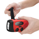 Weather Alert Emergency RadioAM/FM/NOAA Emergency Radio Solar Hand Crank USB Charging Generator 2000mAh Power Bank Flashlight