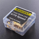 XANES 5Pair Bicycle Chain Link Connector Chain Magic Buttons 6-12 Speed Bicycle Cycling Quick Master Links for Mountain Bike