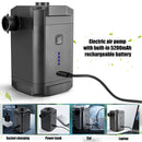 Electric Air Pump Inflator Air Compressor With Rechargeable Battery Portable Wireless For PVC Boat Mattress Inflatable Pool Raft Tyre Balls With 3 Nozzles