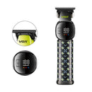 VGR V-185 Professional Hair Trimmer for Men with Ceramic Stainless Steel Blades 7000 RPM Motor USB Rechargeable LED Display 220min Runtime