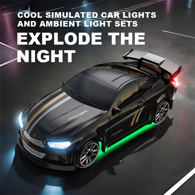 WSD E84 E85 RTR 1/64 2.G 4WD RC Drift RC Car Mini Race LED Light Two Speed Full Scale Radio Control High Speed Motor On-Road Racing Vehicle Model Boys Gifts Toys