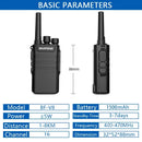Baofeng BF-V8 Walkie Talkie 5W 16 Channels Long Range 1-8KM 1500mAh Battery Voice Encryption Type-C Charging Walkie Talkie