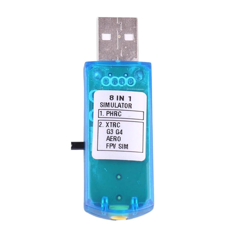8 in 1 USB Flight Simulator with Cable for Phoenix5.0 XTR5 FMS G4 FPV Racer Drone Airplane Helicopter Controller