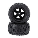 2PCS Tires Wheels Rims for HBX 16889 1/16 RC Car Vehicles Spare Parts M16038