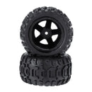 2PCS Tires Wheels Rims for HBX 16889 1/16 RC Car Vehicles Spare Parts M16038