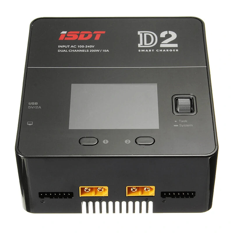 ISDT D2 mark2 Upgrade Version 200W 24A AC Dual Channel Output Smart Battery Balance Charger Upgrade Version