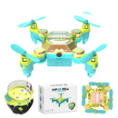 DWI YP18 MINI Wristwatch Dual Remote Gravity WiFi APP Control Barometric Altitude Hold Mode 2.4G RC Toys Kids Gifts Drone Quadcopter RTF