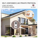WF006-KP2 Video Doorbell 4.3 Inch IPS Screen Two Way Intercom Night Vision Wireless Installation Secure Connection Long Range Visual Doorbell