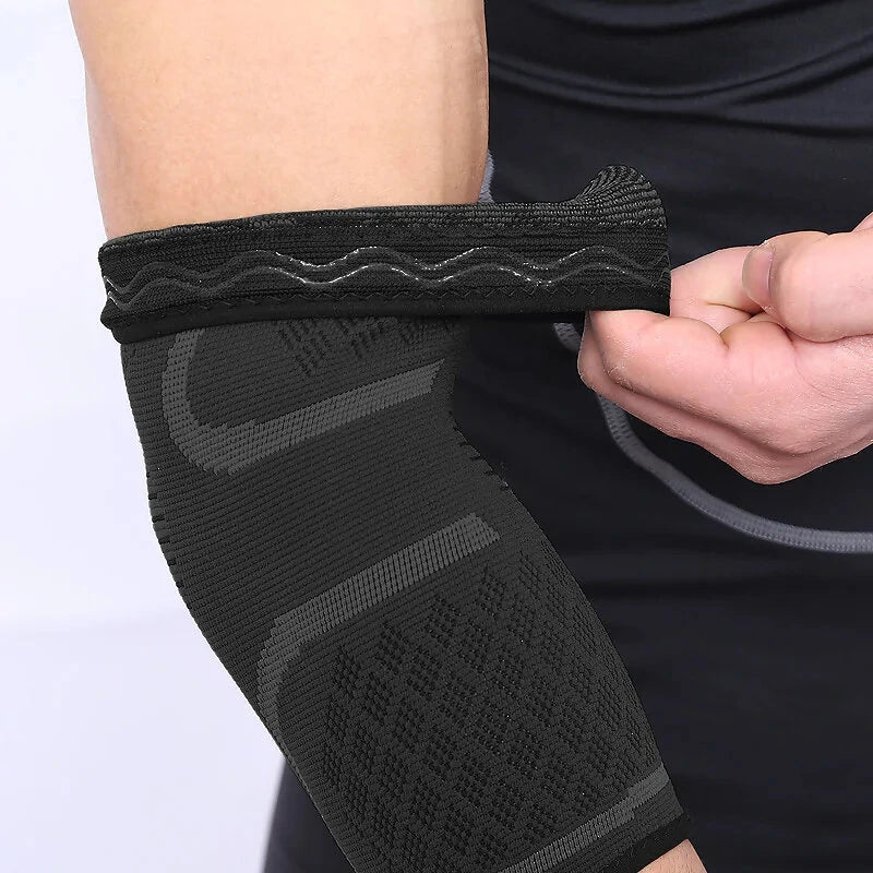 AOLIKES 1PCS Elbow Support Elastic Gym Sport Elbow Protective Pad Absorb Sweat Sports Basketball Arm Sleeve Elbow Brace
