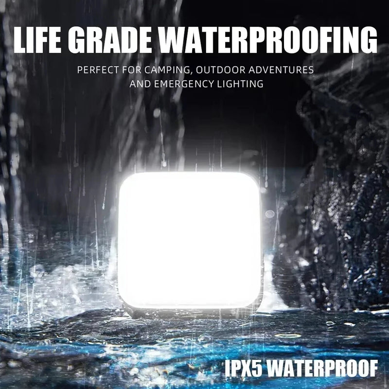 IPRee Solar Camping Led Lamp Portable Hanging Tent Light 4000MAH Rechargeable Spotlight Bank Work Lantern Outdoor Camping BBQ Party