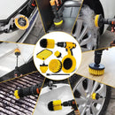 7 Piece Drill Brush Attachment Set with Extended Reach for Cleaning Tub Sink Tile Carpet and Grout Power Scrubber Drill Brushes Powerful Drill Brush