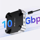 Acasis M001 11-in-1 USB-C Docking Station with Dual M.2 NVMe SSD Slot / 10Gbps USB-A*4 / PD30W / 4K60Hz HD / SD/TF 3.0 Multiports Hubs Adapter for Mac Mini M4/M4 Pro With Cooling Fan