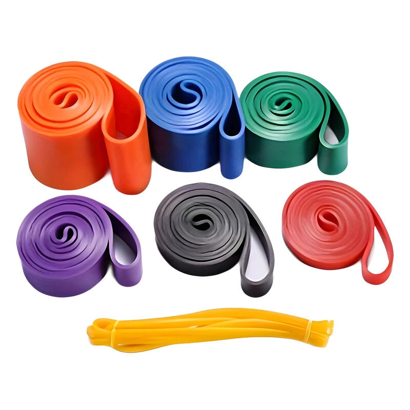 KALOAD 5pc Pull Up Resistance Bands 5-125lbs Assist Exercise Workout Band Set for Fitness Strength Weightlifting and Powerlifting- Stretch Mobility Assistance Bands at Home Gym/Crossfit Training