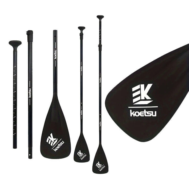 KOETSU 3 Sections Splicing Aluminum Alloy Nylon Paddle for Stand Up Paddle Board Surfboard, 210cm/ 82.68in Adjustable Water Paddle