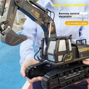 Ao Hai 3831E 3854E 3856E 3865E RTR 1/18 1/20 1/24 2.4G 8CH/12CH RC Car Alloy Excavator Crane Mixer Dump Flatbed Truck LED Light Sound Engineering Vehicle Desktop Toys Model Collection Gift For Boys
