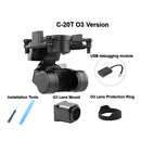 XF C-20T Gimbal 19mm Camera Support DJI O3 Unit WalkSnail Moonlight Avatar for Fixed-wing FPV Racing Drone