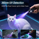 550 Lumens Mini Flashlight Rechargeable Bright Small LED Pocket Flat Light with Clip Magnetic Tail, Keychain Flash Light with Red UV Light,  IP66 Waterproof Outdoor Emergency Work Lamp