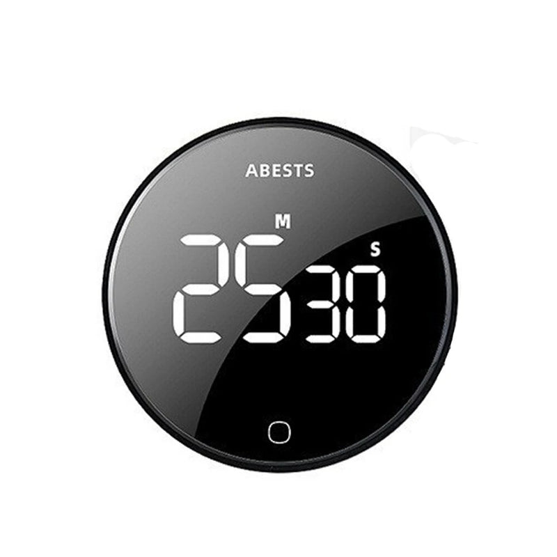 Magnetic LED Digital Timer Stopwatch Alarm Countdown Timer Rotating Volume Adjustment For Kitchen Cooking Learning