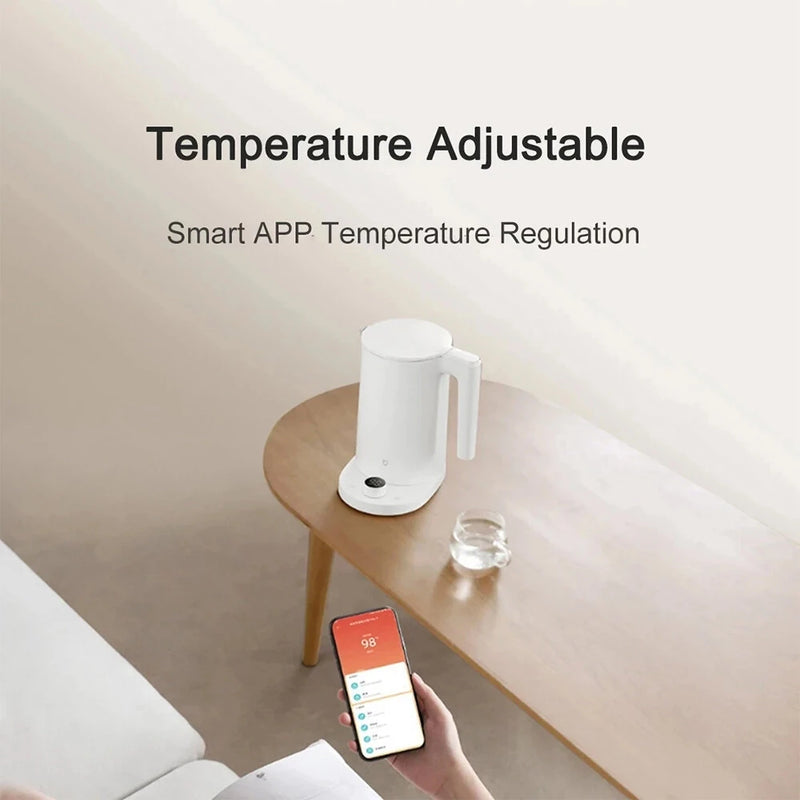 XIAOMI Mijia Constant Temperature Electric Kettle 2 Pro Smart LED Screen Display Stepless Temperature Adjustable 1800W High Power
