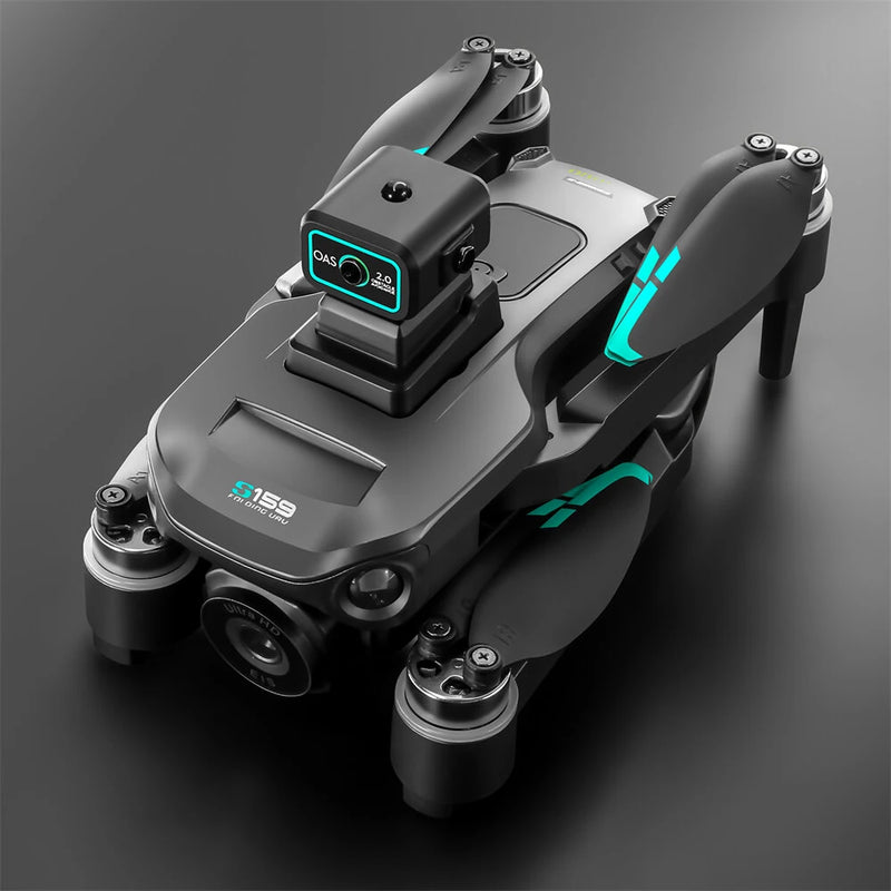 YLR/C S159 GPS 5G WiFi FPV with 5.9inch LCD Screen Controller 720P HD Dual Camera Servo Gimbal 360 Obstacle Avoidance Brushless Foldable RC Drone Quadcopter RTF